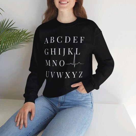 EKG alphabet Sweatshirt #IYKYK